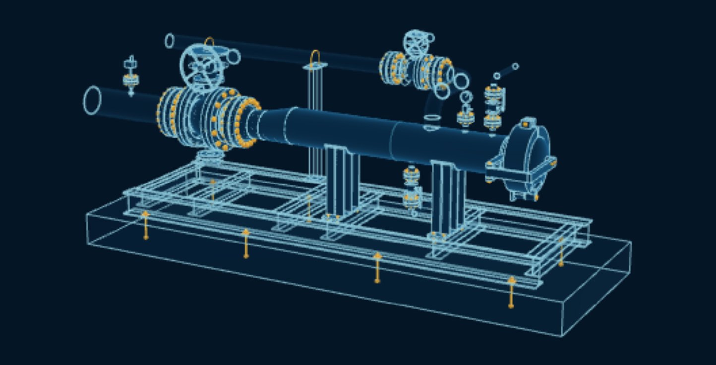Pig Launcher, blueprint drawing with the parts we make in amber