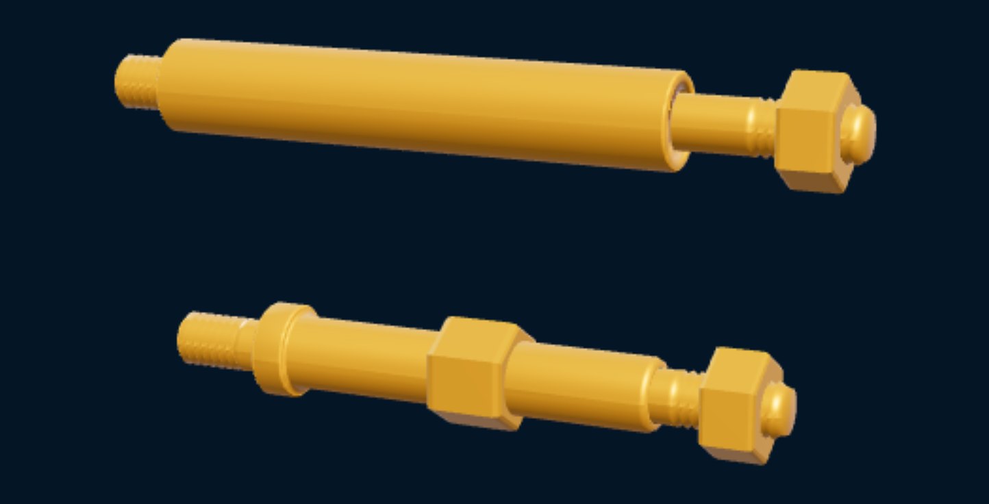 Stay Rods, blueprint drawing with the parts we make in amber