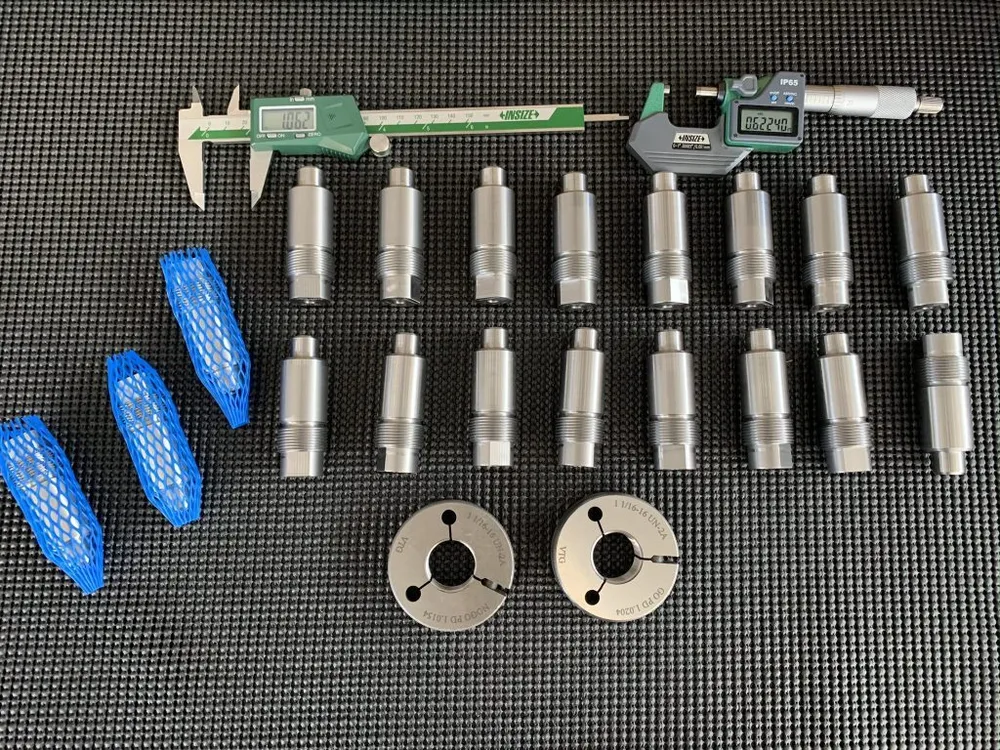 1-1/16"-16 UN-2A Machined Component in ASTM A582 416 Condition T — machined by Innovation Fasteners, Houston