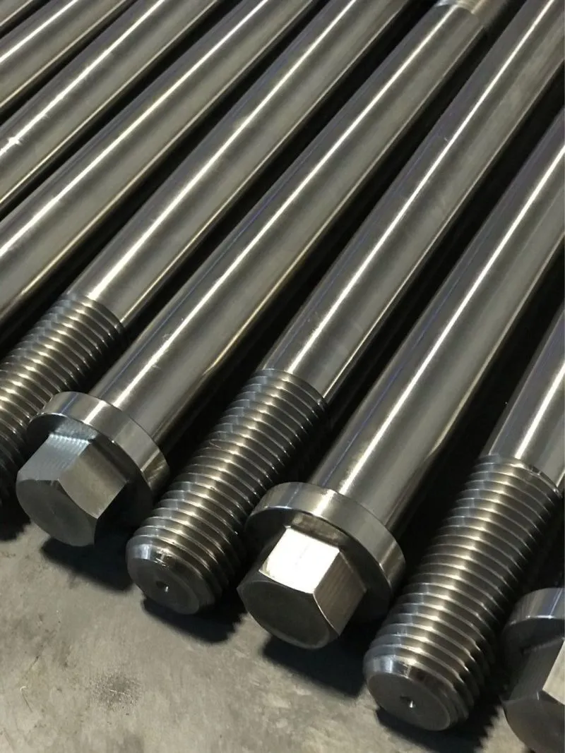 1-1/4"-8 UN x 12" Hexagon Flange Bolts in ASTM A193 B7 — machined by Innovation Fasteners, Houston