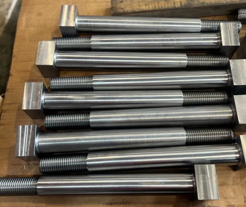 1-3/4" x 16" Square Head Turned Bolt in ASTM A354 Grade BC — machined by Innovation Fasteners, Houston