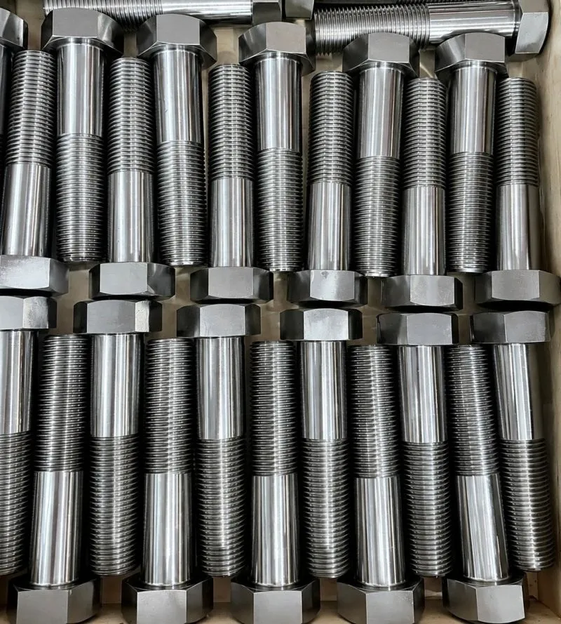 1-3/8"-8 UN-2A x 6" Hex Head Cap Screw in ASTM A193 Grade B7 — machined by Innovation Fasteners, Houston