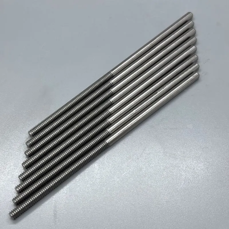 1/4"-20 UNC-2A x 7" Single End Studs in 304 stainless steel — machined by Innovation Fasteners, Houston (photo 2 of 3)