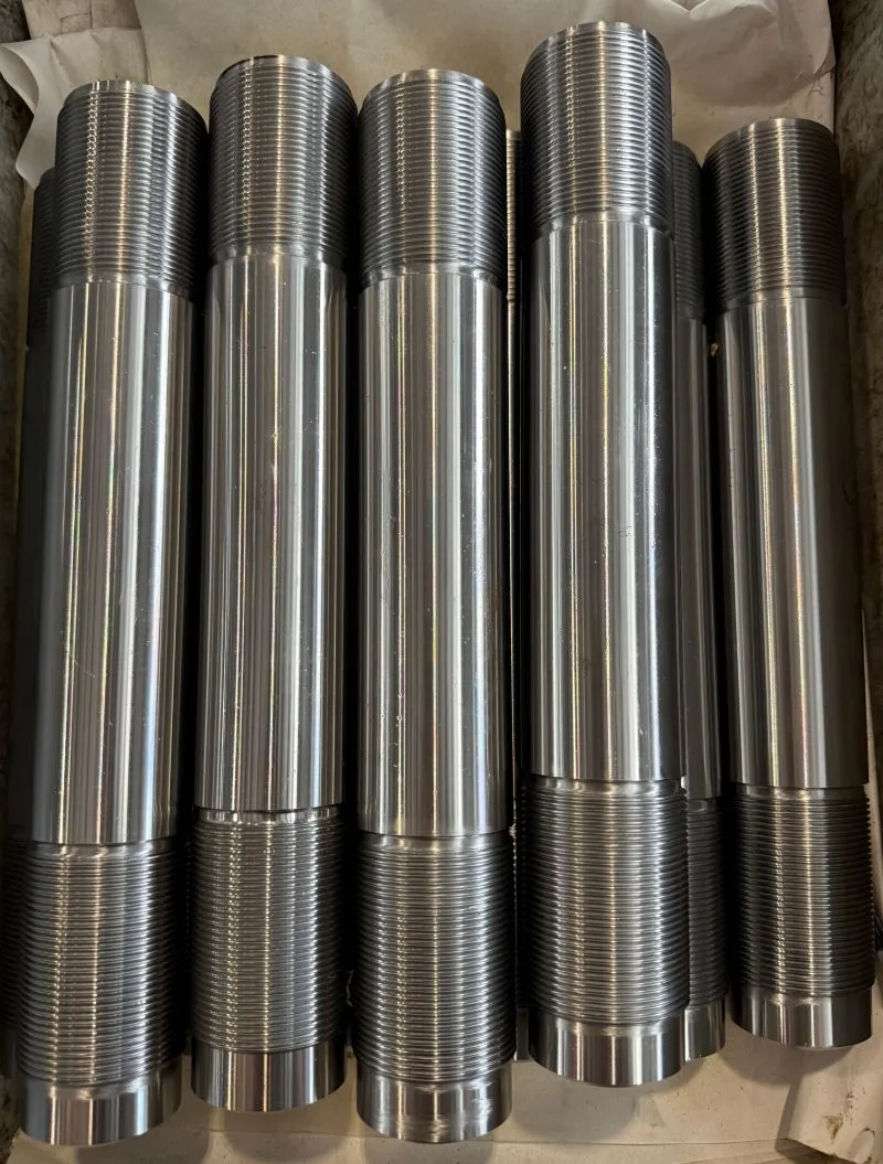 2"-12 UN-2A x 12-3/4" Double End Studs in ASTM A193 B7 (domestic) — machined by Innovation Fasteners, Houston