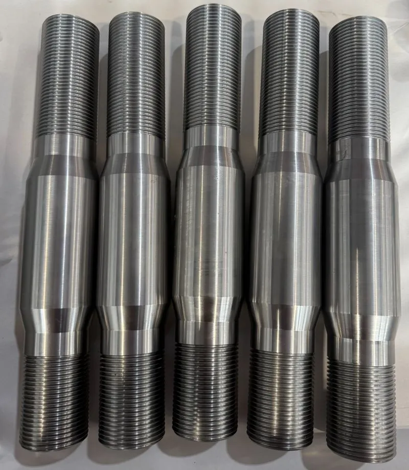 2"-8 UN-2A x 13-3/4" (+/- .03) Double End Stud in ASTM A193 B16 — machined by Innovation Fasteners, Houston