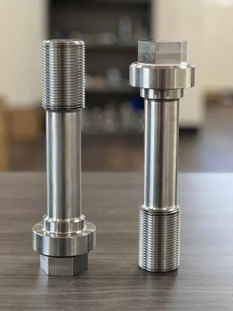 2"-8 UNJ-3A x 8.75" Hexagon Flange Bolt in ASTM A564 Type 630 (H1150) — machined by Innovation Fasteners, Houston