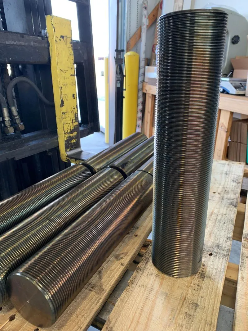 3-1/4"-8 UN-2A x 14-1/4" Fully Threaded Studs in Inconel 718 (ASTM B637, UNS N07718) — machined by Innovation Fasteners, Houston