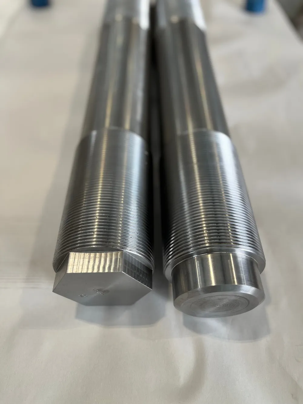 3-3/4"-8 UN-2A x 24-1/2" Double End Studs in ASTM A193 B16 — machined by Innovation Fasteners, Houston
