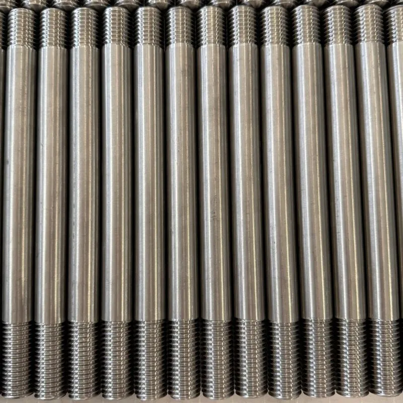3/4"-10 UNC-3A/UNC-2A x 9" (+/-.015") Double End Stud in 316 stainless steel — machined by Innovation Fasteners, Houston