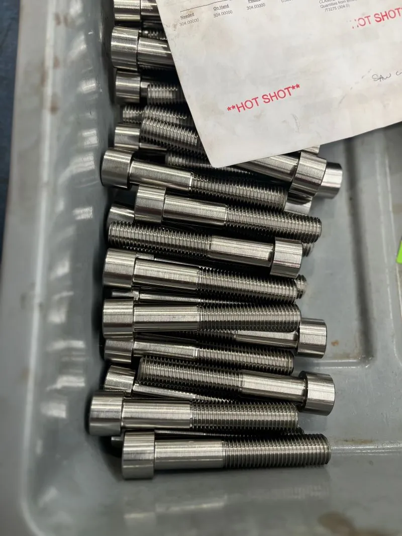 3/4"-10 UNC-3A x 4-1/2" Socket Head Cap Screw in ASTM A453 Grade 660D — machined by Innovation Fasteners, Houston