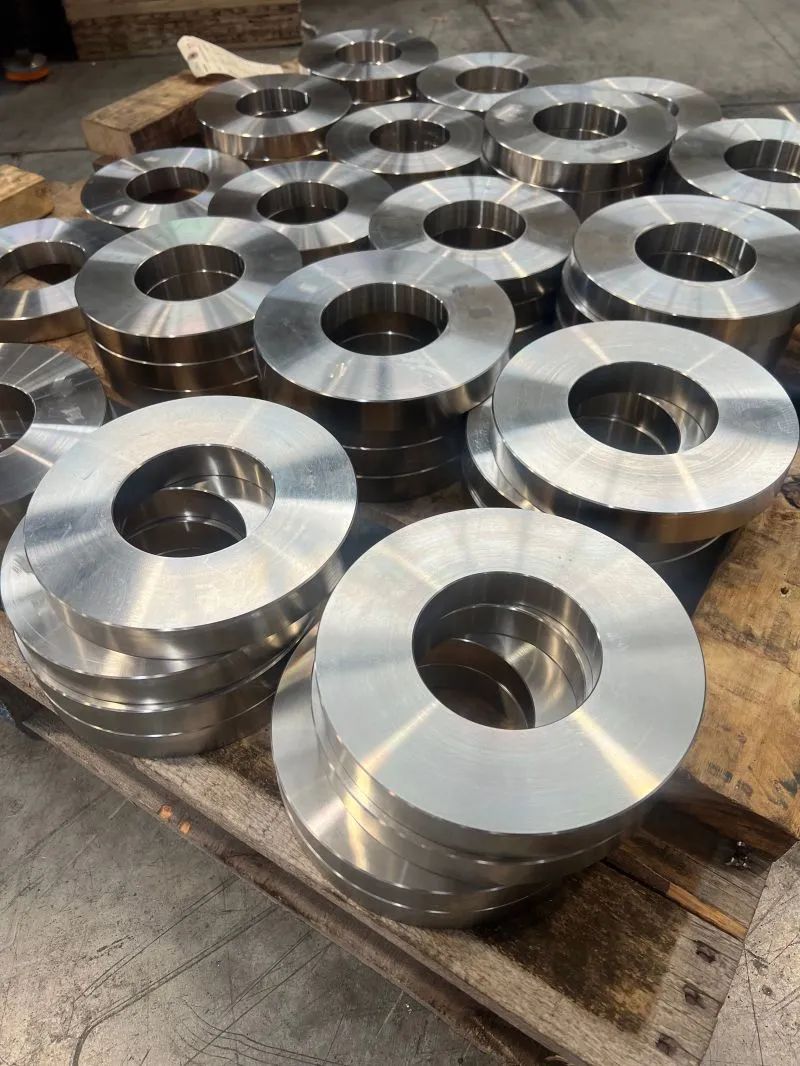 3.5" ID x 7.25" OD x 1" Flat Washer in 304 Stainless Steel — machined by Innovation Fasteners, Houston