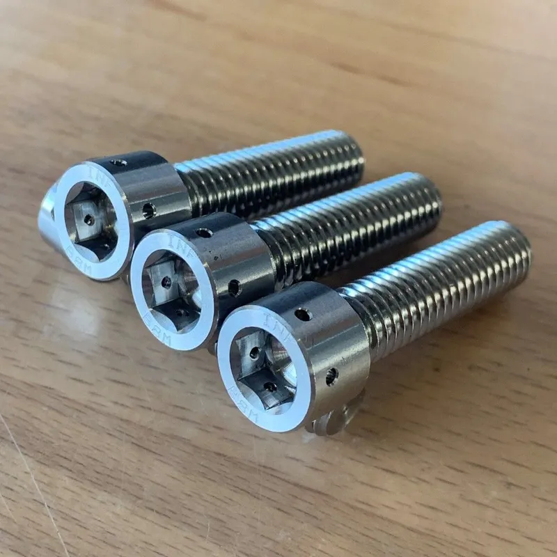3/8"-16 UNC-3A x 1-1/2" Socket Head Cap Screws, Drilled Head in ASTM A193 Grade B8M — machined by Innovation Fasteners, Houston (photo 3 of 3)