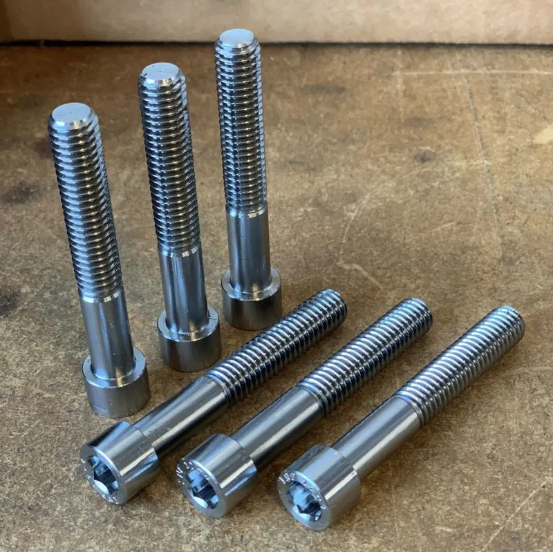 3/8"-16 UNC-3A x 2-1/2" Socket Head Cap Screws in 17-4 PH stainless steel, ASTM A564 Condition H1025 — machined by Innovation Fasteners, Houston