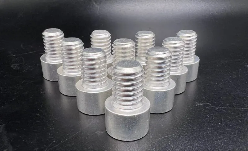3/8"-16 UNC x 1/2" Socket Head Cap Screw, Silver Plated in Inconel 718 (ASTM B637 N07718), precipitation hardened, silver plated — machined by Innovation Fasteners, Houston (photo 3 of 3)
