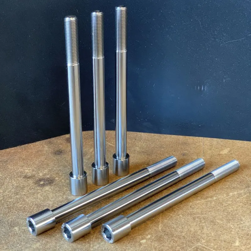 3/8"-24 UNJF-3A x 5" Special Socket Head Cap Screw with Rolled Thread in 17-4 PH stainless steel — machined by Innovation Fasteners, Houston