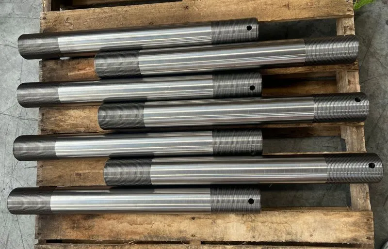 3"-8 UN-2A × 27-1/2" Double End Stud in ASTM A193 Grade B7 — machined by Innovation Fasteners, Houston
