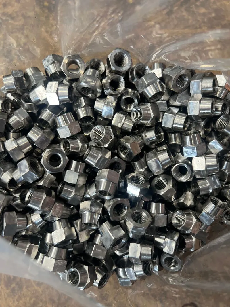 5/16-24 UNF-3B Stainless Special Nut in Stainless steel — machined by Innovation Fasteners, Houston