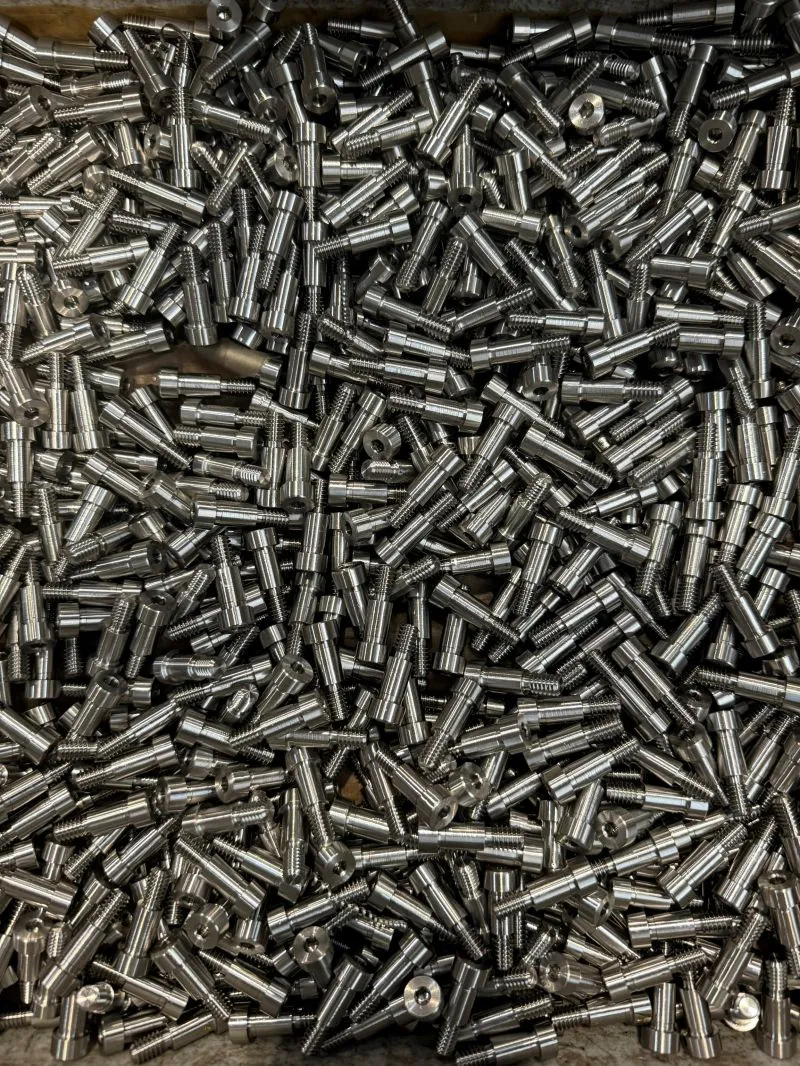 5/16" x 1/2" Socket Head Shoulder Bolts in ASTM A193 B8 Class 1 (304) — machined by Innovation Fasteners, Houston