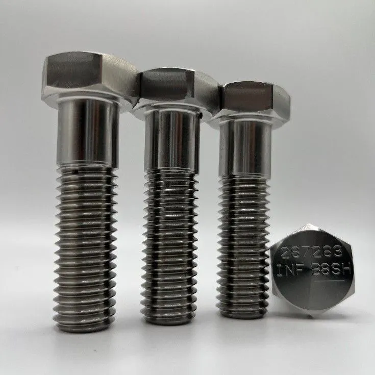5/8"-11 UNC-2A x 2.25" Hex Head Cap Screw in ASTM A193 B8 Class 2 (304 stainless) — machined by Innovation Fasteners, Houston