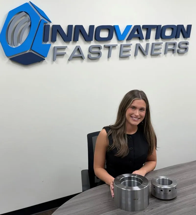 5"-8 UNJ and 3-3/4"-8 UNJ Custom Nuts in ASTM A193 B7 — machined by Innovation Fasteners, Houston