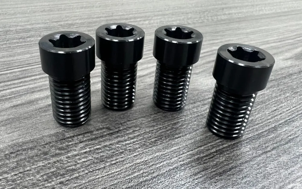 M16-2.0 x 25 mm Torx Head Screw in Class 10.9, black oxide — machined by Innovation Fasteners, Houston