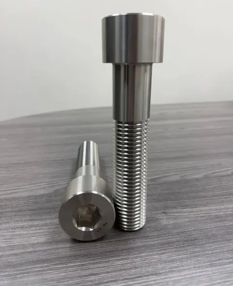 1-1/2"-6 UNC-2A x 7" Partially Threaded Socket Head Cap Screw in AISI 304 Stainless Steel (domestic) — machined by Innovation Fasteners, Houston