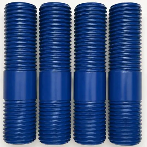1-1/4"-7 UNC-2A/UNC-3A x 5.188" (+/-.015) Double End Stud in Monel 405 — machined by Innovation Fasteners, Houston