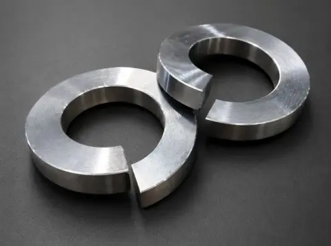 1-1/4" Helical Split Lock Washer in ASTM A453 Grade 660 Class A — machined by Innovation Fasteners, Houston