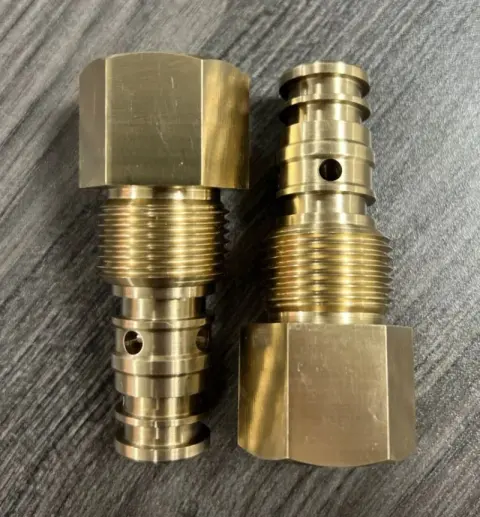 1-12 UNF-2B x 3.188" Plug Adaptor Sleeve in Aluminum Bronze — machined by Innovation Fasteners, Houston