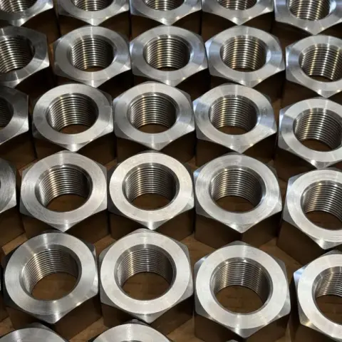 1-3/4"-8 UN Heavy Hex Nut in ASTM A194 Grade 8S — machined by Innovation Fasteners, Houston