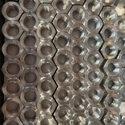 1"-8 UN-2B Finished Hex Nut in Monel 400 — machined by Innovation Fasteners, Houston