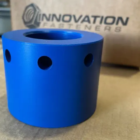 2-1/2"-12 UN-2B Tie Rod Tensile Nut in AISI 4140 — machined by Innovation Fasteners, Houston