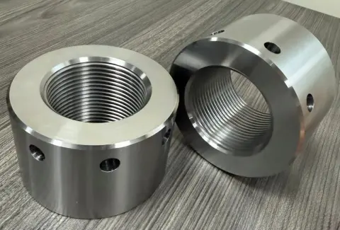 2-1/4" Special Round Torque Nuts in ASTM A193 B7 — machined by Innovation Fasteners, Houston