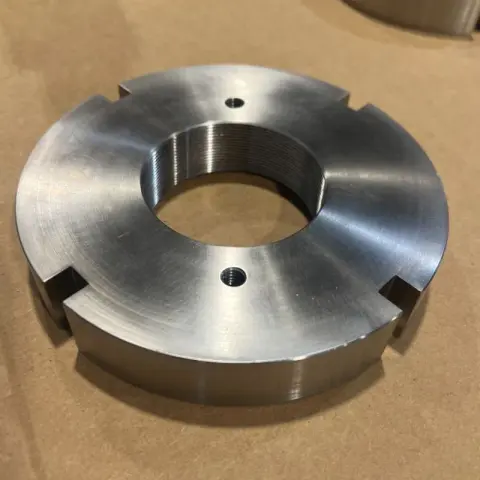 2.548"-18 Special Bearing Lock Nut in ASTM A479 Alloy 255 — machined by Innovation Fasteners, Houston