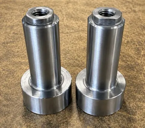2" x 3.898" Support Pin in ASTM A29 / A108 Grade 1018 — machined by Innovation Fasteners, Houston