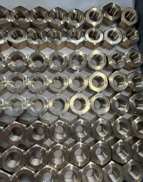 3/4-10 UNC-2B Heavy Hex Nut in Silicon Bronze C65500 H04 — machined by Innovation Fasteners, Houston