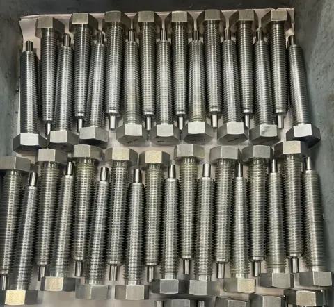 3/4"-10 UNC-2A x 4.50" Hex Bolt in 304 stainless steel — machined by Innovation Fasteners, Houston