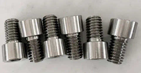 3/8"-16 UNC-3A x 5/8" Socket Head Cap Screw in ASTM A320 Grade B8M Class 2 — machined by Innovation Fasteners, Houston