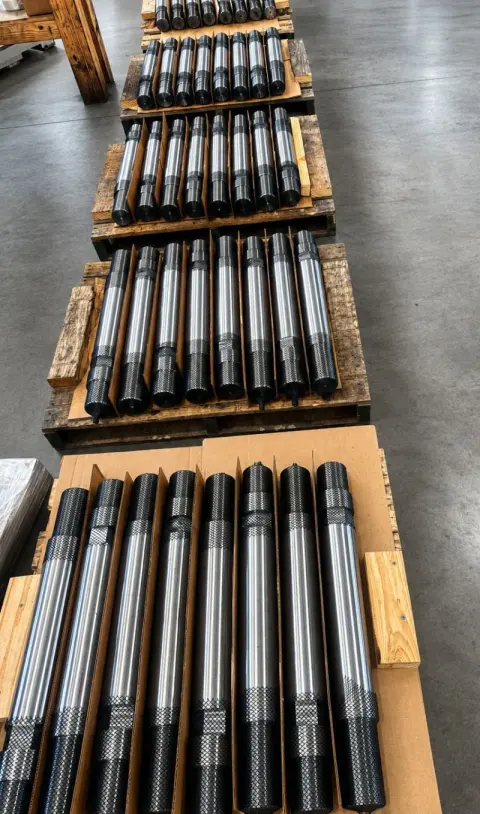 3"-8 UN-2A x 28.375" Double End Stud in ASTM A354 Grade BC — machined by Innovation Fasteners, Houston