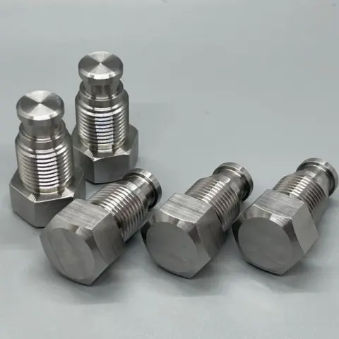 5/8-18 UNF-2A x 1.50" Subsea Plug in Nitronic 50 (ASTM A276) — machined by Innovation Fasteners, Houston