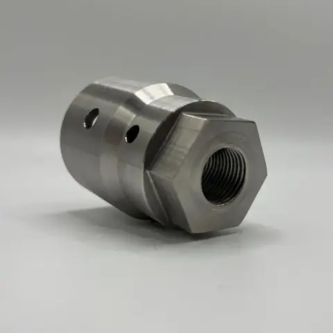 5/8-18 UNF-2B Ring Nut in Nitronic 60 — machined by Innovation Fasteners, Houston