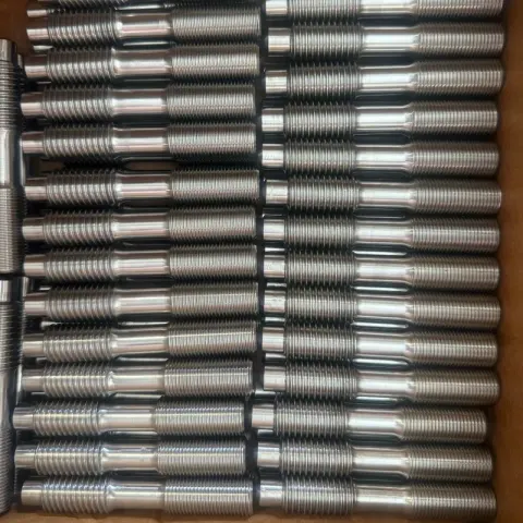 5/8"-11 UNC-2A x 5/8"-18 UNJF-3A x 3.69" Special Double End Stud in Alloy 718 (Inconel) — machined by Innovation Fasteners, Houston