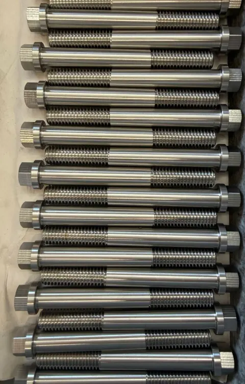 7/16"-14 UNC-2A x 3-3/4" Hex Flange Screw in ASTM A193 Grade B8 Class 2B — machined by Innovation Fasteners, Houston