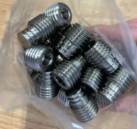 7/8"-9 UNC-2A x 1.100" Subsea Hydraulic Fitting in Nitronic 50 (ASTM A276 Condition A) — machined by Innovation Fasteners, Houston