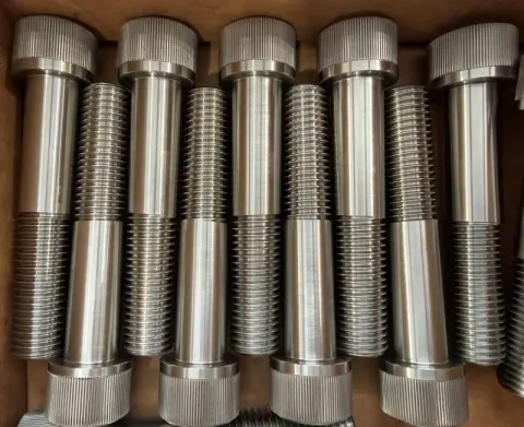 7/8"-9 UNC-3A × 4-1/2" Socket Head Cap Screw in 316 Stainless Steel — machined by Innovation Fasteners, Houston