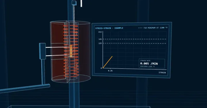 Elevated-temperature tensile testing